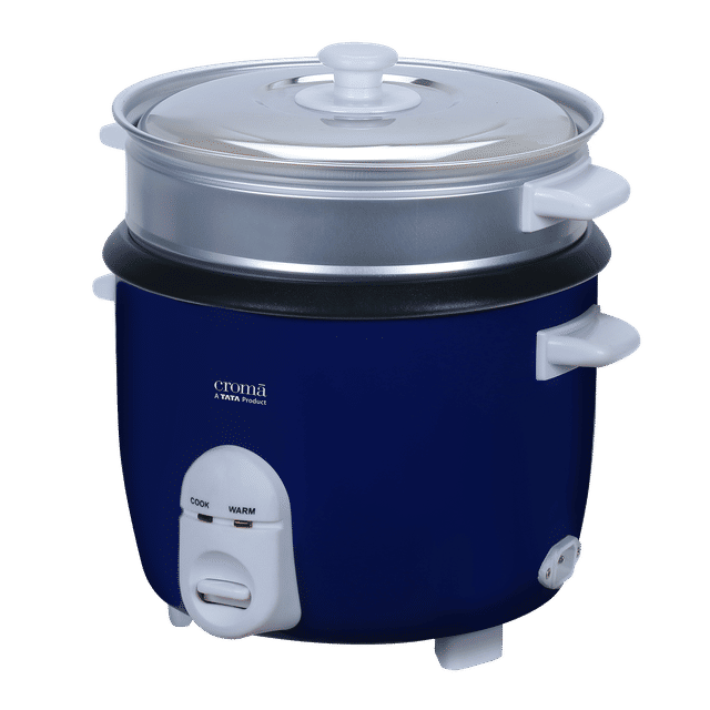 Buy Croma 1.8 Litre Electric Rice Cooker with Keep Warm Function (Dark Blue) Online Croma